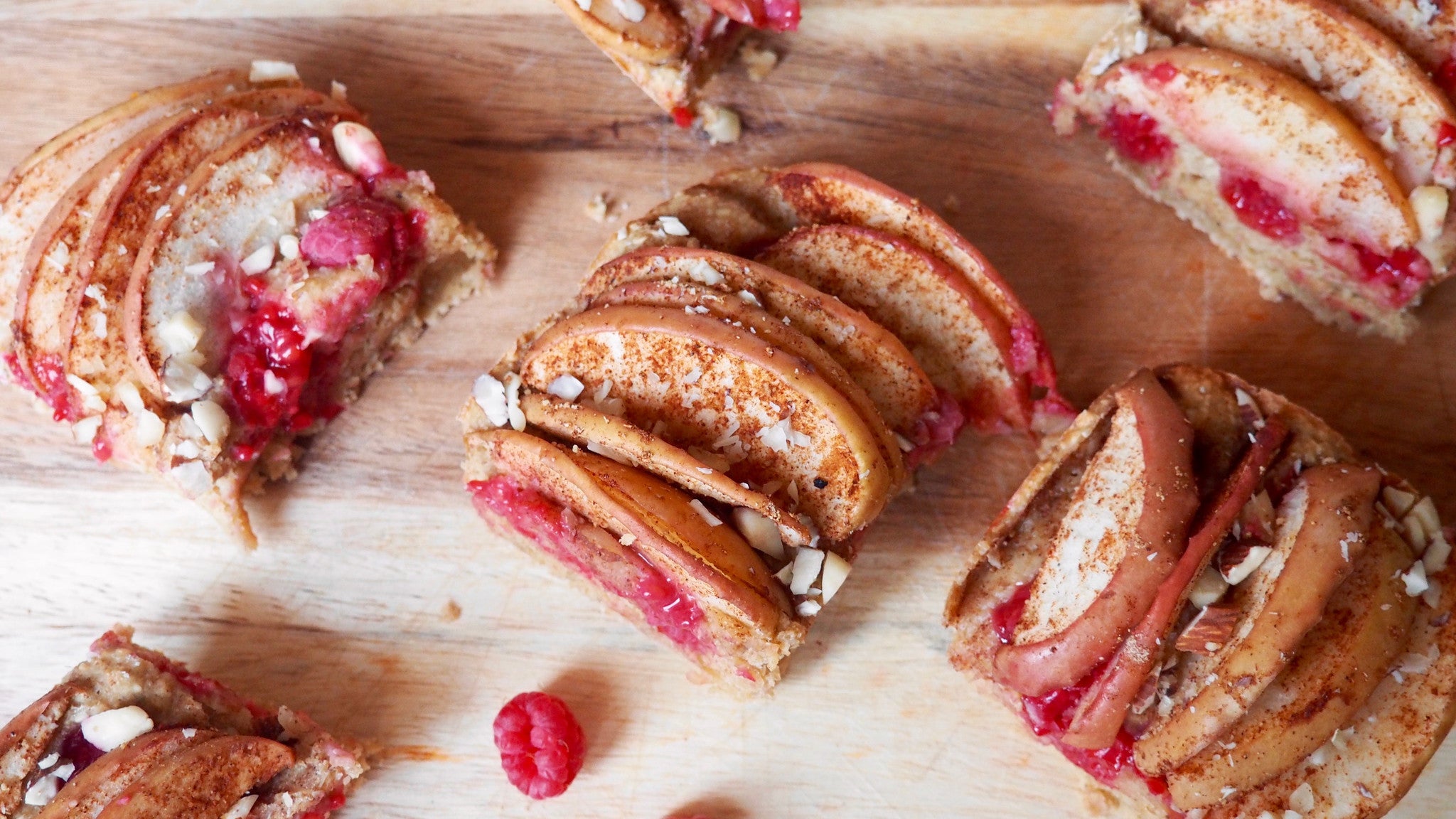 Apple & Raspberry Oat Cake