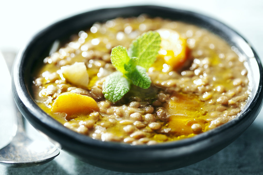 Sausage and Lentil Hotpot with Kale