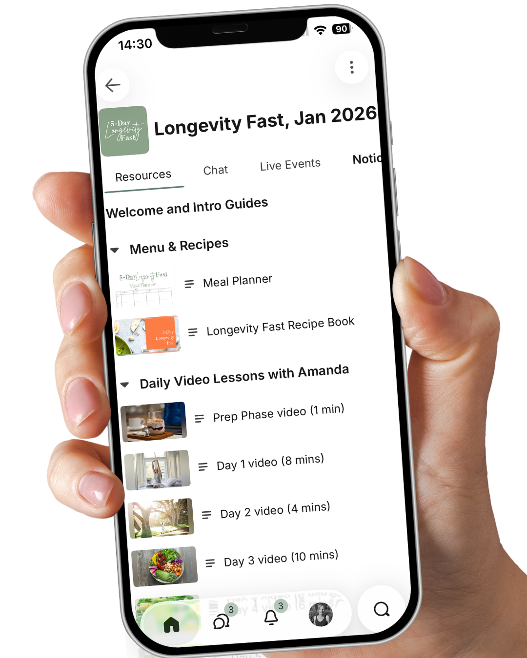 5-Day Guided Longevity Fast (with 14 days wraparound support and recipes)